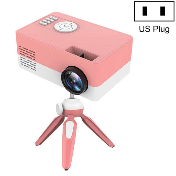 J15 1920 x 1080P HD Haushalts Mini LED Projektor mit Stativhalterung Unterstützung AV / HDMI x 1 / USB x1 / TF x 1, EU Stecker, US Stecker, UK Stecker, AU Stecker