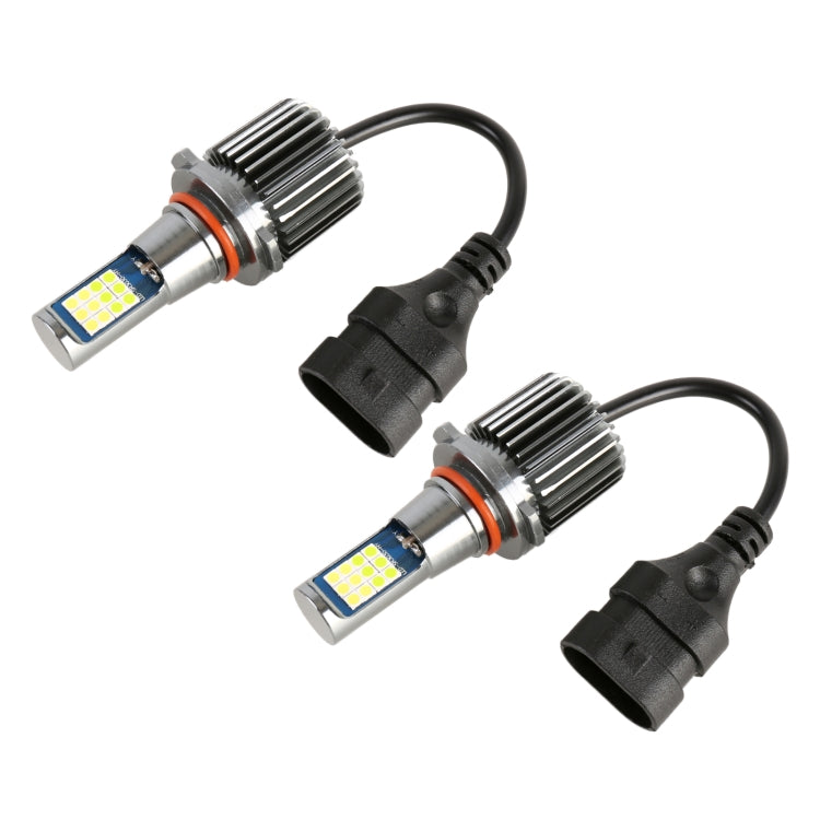 2 PCS DC12-24V / 10.5W Car Double Colors Fog Lights with 24LEDs SMD-3030 & Constant Current, Box Packaging, 9005, 9006, H3, H11