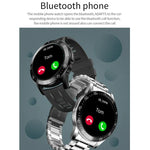 GT3 Smartwatch mit 1,3 Zoll großem, rundem Vollbilddisplay, unterstützt Schlafüberwachung, Herzfrequenzmessung und Temperaturüberwachung.