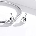 Einfache Gitarrenperlen aus 925er Sterlingsilber, DIY-Armband- und Halskettenzubehör, Gitarre