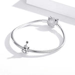 Einfache Gitarrenperlen aus 925er Sterlingsilber, DIY-Armband- und Halskettenzubehör, Gitarre