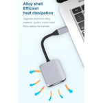 HW-6002 2-in-1 Typ-C / USB-C zu HDMI + VGA Adapter Konverter, HW-6002