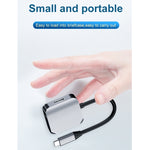 HW-6002 2-in-1 Typ-C / USB-C zu HDMI + VGA Adapter Konverter, HW-6002