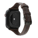 Echtlederarmband mit Crazy-Horse-Muster, passend für Apple Watch Series 7 (41 mm), 6, SE, 5, 4 (40 mm), 3, 2, 1 (38 mm) und 8, 7, SE, 2, 6, SE, 5, 4 (40 mm), 3, 2, 1 (38 mm).