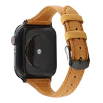 Echtlederarmband mit Crazy-Horse-Muster, passend für Apple Watch Series 7 (41 mm), 6, SE, 5, 4 (40 mm), 3, 2, 1 (38 mm) und 8, 7, SE, 2, 6, SE, 5, 4 (40 mm), 3, 2, 1 (38 mm).