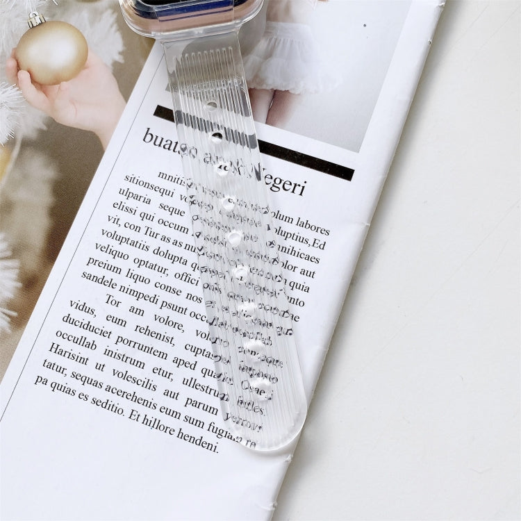 Candy Color Transparent TPU Watchband For Apple Watch Series 6 & SE & 5 & 4 40mm, For Apple Watch Series 7  41mm / & 6 & SE & 5 & 4 40mm