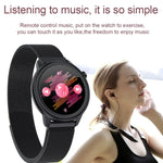 F80 Damen-Smartwatch mit 1,3-Zoll-TFT-Farbdisplay, IP68 wasserdicht, unterstützt Körpertemperaturmessung, Blutdruckmessung und Menstruationszyklus-Erinnerung