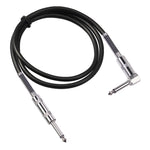 TC048SL 6,35mm Stecker gerade zu Winkel E-Gitarren-Audiokabel, 1,8m, 3m, 6m, 10m