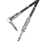 TC048SL 6,35mm Stecker gerade zu Winkel E-Gitarren-Audiokabel, 1,8m, 3m, 6m, 10m