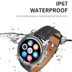 M98 Smartwatch mit 1,28 Zoll IPS-Farbbildschirm, IP67 wasserdicht, unterstützt Schlafüberwachung, Herzfrequenzmessung und Bluetooth-Anrufe, Ausführung: Stahlarmband, Stahlarmband (Schwarz), Stahlarmband (Silber)