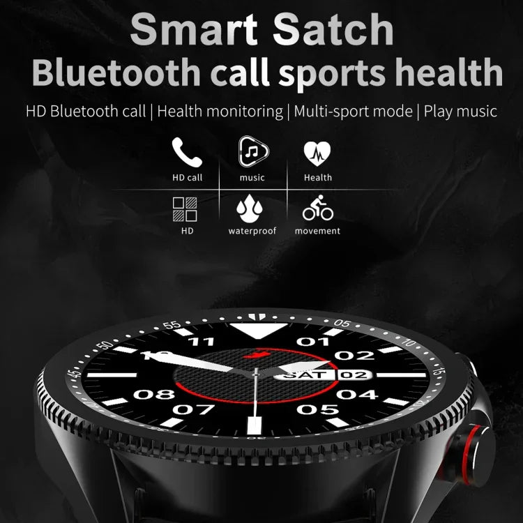 M98 Smartwatch mit 1,28 Zoll IPS-Farbbildschirm, IP67 wasserdicht, unterstützt Schlafüberwachung, Herzfrequenzmessung und Bluetooth-Anrufe, Ausführung: Stahlarmband, Stahlarmband (Schwarz), Stahlarmband (Silber)