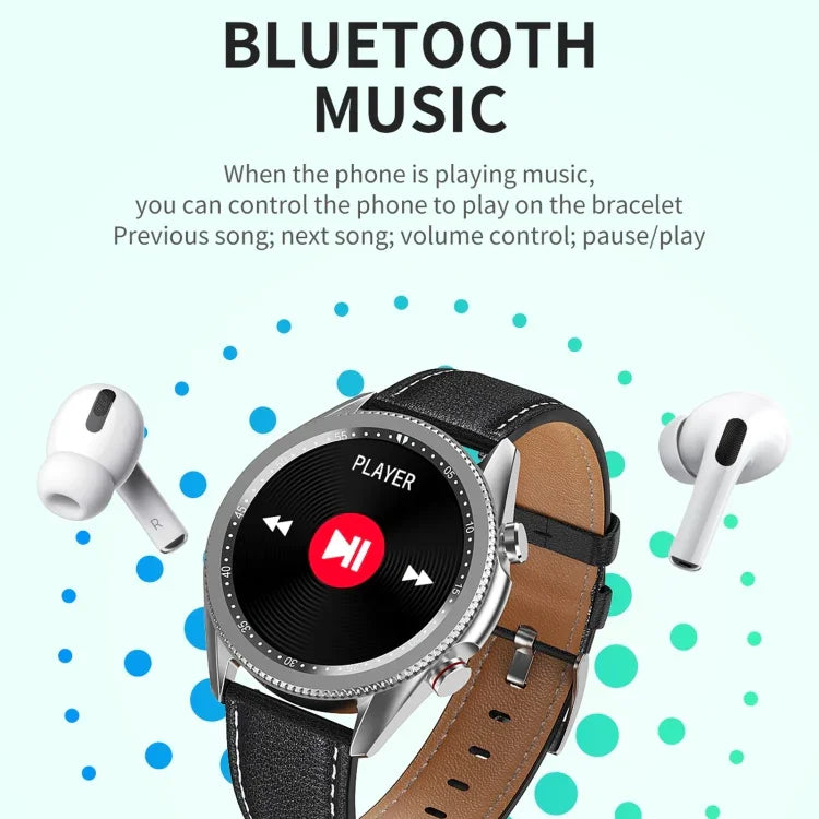 M98 Smartwatch mit 1,28 Zoll IPS-Farbbildschirm, IP67 wasserdicht, unterstützt Schlafüberwachung, Herzfrequenzmessung und Bluetooth-Anrufe, Ausführung: Stahlarmband, Stahlarmband (Schwarz), Stahlarmband (Silber)