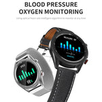 M98 Smartwatch mit 1,28 Zoll IPS-Farbbildschirm, IP67 wasserdicht, unterstützt Schlafüberwachung, Herzfrequenzmessung und Bluetooth-Anrufe, Ausführung: Stahlarmband, Stahlarmband (Schwarz), Stahlarmband (Silber)