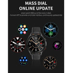 M98 Smartwatch mit 1,28 Zoll IPS-Farbbildschirm, IP67 wasserdicht, unterstützt Schlafüberwachung, Herzfrequenzmessung und Bluetooth-Anrufe, Stil: Lederarmband, Lederarmband (Silber), Lederarmband (Schwarz)