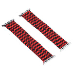 Mehrfarbige, geflochtene Nylon-Armbänder mit einfacher Schlaufe als Ersatz für Apple Watch Series 6 &amp; SE &amp; 5 &amp; 4 (40 mm) / 3 &amp; 2 &amp; 1 (38 mm), Größen: S, M, L