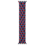 Mehrfarbige, geflochtene Nylon-Armbänder mit einfacher Schlaufe als Ersatz für Apple Watch Series 6 &amp; SE &amp; 5 &amp; 4 (40 mm) / 3 &amp; 2 &amp; 1 (38 mm), Größen: S, M, L