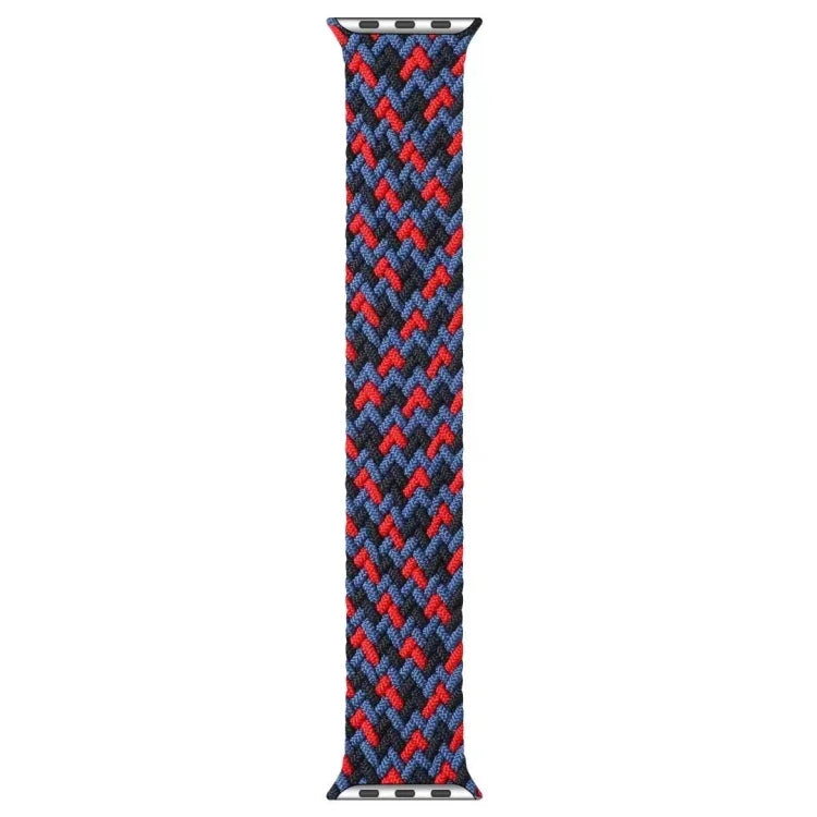 Mehrfarbige, geflochtene Nylon-Armbänder mit einfacher Schlaufe als Ersatz für Apple Watch Series 6 &amp; SE &amp; 5 &amp; 4 (40 mm) / 3 &amp; 2 &amp; 1 (38 mm), Größen: S, M, L