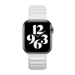 Silicone Magnetic Chain Watchband For Apple Watch Series 6 & SE & 5 & 4 40mm / 3 & 2 & 1 38mm, For Apple Watch Series 7 41mm / 6 & SE & 5 & 4 40mm / 3 & 2 & 1 38mm
