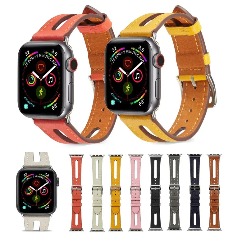 Hochwertiges Lederarmband für Apple Watch Series 6, SE, 5 und 4 (40 mm) sowie 3, 2 und 1 (38 mm)