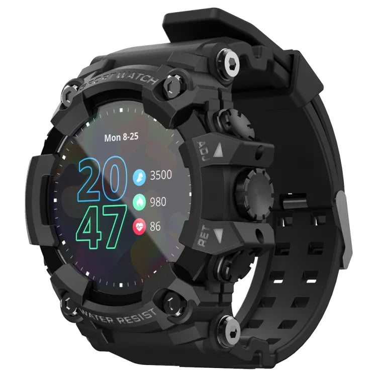 Lokmat ATTACK Smartwatch mit 1,28-Zoll-TFT-LCD-Bildschirm, unterstützt Schlafüberwachung, Herzfrequenzmessung und Blutdruckmessung.