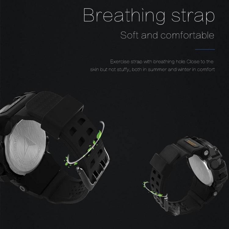 Lokmat MK16 Smartwatch mit LCD-Bildschirm, wasserdicht bis 50 m, unterstützt Benachrichtigungen, Fernauslöser für die Kamera und Bewegungserkennung.