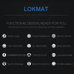 Lokmat MK16 Smartwatch mit LCD-Bildschirm, wasserdicht bis 50 m, unterstützt Benachrichtigungen, Fernauslöser für die Kamera und Bewegungserkennung.