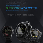 Lokmat MK16 Smartwatch mit LCD-Bildschirm, wasserdicht bis 50 m, unterstützt Benachrichtigungen, Fernauslöser für die Kamera und Bewegungserkennung.