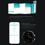 Lokmat MK16 Smartwatch mit LCD-Bildschirm, wasserdicht bis 50 m, unterstützt Benachrichtigungen, Fernauslöser für die Kamera und Bewegungserkennung.