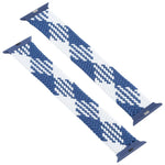 Kunststoffschließe, mehrfarbiges, geflochtenes Nylon-Armband mit einfacher Schlaufe, Ersatzarmband für Apple Watch Series 6 &amp; SE &amp; 5 &amp; 4 (40 mm) / 3 &amp; 2 &amp; 1 (38 mm), Größen: S, M, L, XL