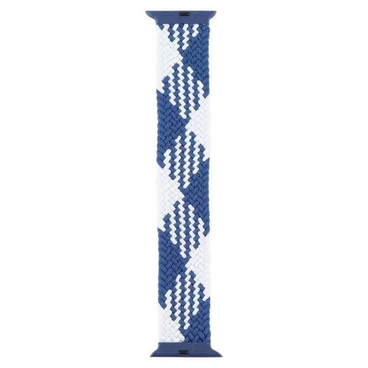 Kunststoffschließe, mehrfarbiges, geflochtenes Nylon-Armband mit einfacher Schlaufe, Ersatzarmband für Apple Watch Series 6 &amp; SE &amp; 5 &amp; 4 (40 mm) / 3 &amp; 2 &amp; 1 (38 mm), Größen: S, M, L, XL