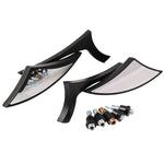 Motorcycle Rearview Side Mirrors for Harley Dyna Touring, MB-MR031-BK