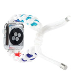 Geflochtenes Paracord Uhrenarmband, Für Apple Watch Ultra 49mm / Series 8&7 45mm / SE 2&6&SE&5&4 44mm / 3&2&1 42mm, Für Apple Watch Series 8&7 41mm / SE 2&6&SE&5&4 40mm / 3&2&1 38mm, Für Apple Watch Series 7 45mm / 6 & SE & 5 & 4 44mm / 3 & 2 & 1 42mm