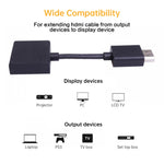 4K HDMI Stecker auf Buchse drehbarer vergoldeter Verlängerungskabel-Adapter