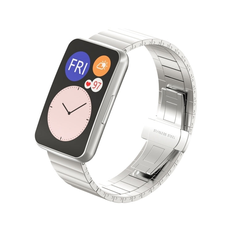 For Huawei Watch Fit Bamboo Joint Metal Replacement Strap Watchband