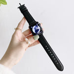 D Character Buckle Smooth Texture Replacement Watchbands For Apple Watch Series 6 & SE & 5 & 4 44mm / 3 & 2 & 1 42mm