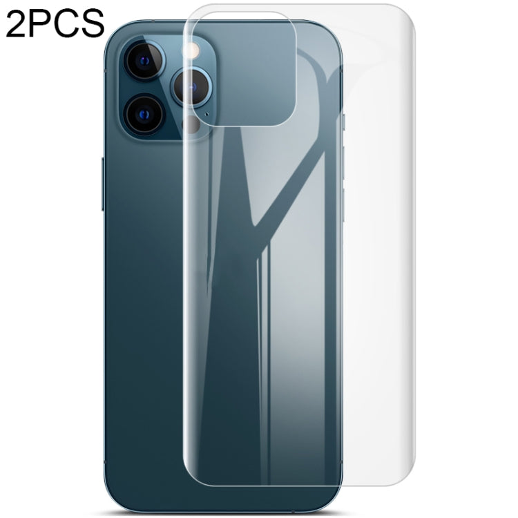 2 STK IMAK 0,15mm Gebogener Vollbild-Schutz Hydrogel-Folie Rückenschutz, Für iPhone 12 Pro Max