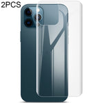 2 STK IMAK 0,15mm Gebogener Vollbild-Schutz Hydrogel-Folie Rückenschutz, Für iPhone 12 Pro Max