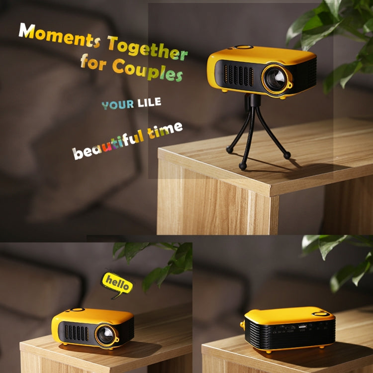 TRANSJEE A2000 320x240P 1000 ANSI Lumen Mini Heimkino HD Digitalprojektor, Steckertyp: AU Stecker, Steckertyp: AU Stecker(Weiß), Steckertyp: AU Stecker(Schwarz), Steckertyp: AU Stecker(Gelb)