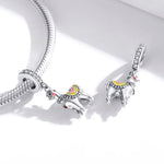Niedlicher Alpaka-Anhänger aus 925er Sterlingsilber, DIY-Armband- und Halskettenzubehör, süßes Alpaka
