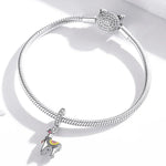 Niedlicher Alpaka-Anhänger aus 925er Sterlingsilber, DIY-Armband- und Halskettenzubehör, süßes Alpaka
