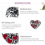 S925 Sterling Silber Perlen für ein liebevolles Familienleben DIY Armband Halskette Accessoires, Liebesbekundung für ein liebevolles Familienleben