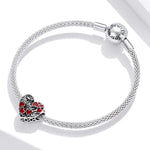 S925 Sterling Silber Perlen für ein liebevolles Familienleben DIY Armband Halskette Accessoires, Liebesbekundung für ein liebevolles Familienleben