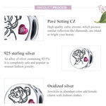 S925 Sterling Silber Buchstaben-Blumenperlen DIY Armband Halskette Accessoires, Buchstaben-Blumen