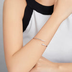 Schlangenarmband aus 925er Sterlingsilber, offen, Damenschmuck, Schlange