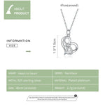 Halskette „Herz an Herz“ aus 925er Sterlingsilber für Damen