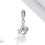 Niedlicher Faultier-Anhänger aus 925er Sterlingsilber, DIY-Armband- und Halskettenzubehör, kleines Faultier