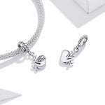 Niedlicher Faultier-Anhänger aus 925er Sterlingsilber, DIY-Armband- und Halskettenzubehör, kleines Faultier