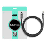 EMK OD1.0mm 3,5mm Digitaler Sound Toslink zu Mini Toslink Digitales optisches Audiokabel, 1m, 1,5m, 2m, 3m, 5m