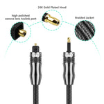 EMK OD1.0mm 3,5mm Digitaler Sound Toslink zu Mini Toslink Digitales optisches Audiokabel, 1m, 1,5m, 2m, 3m, 5m