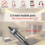 EMK OD1.0mm 3,5mm Digitaler Sound Toslink zu Mini Toslink Digitales optisches Audiokabel, 1m, 1,5m, 2m, 3m, 5m
